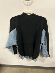 Custom Patchwork Denim Knit Cardigan