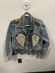 The Gilded Heart Studded Denim Jacket