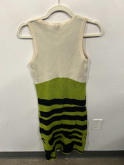Colorblock Graphic Knit Midi Dress