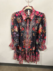 Baroque Floral Paisley Shirtdress
