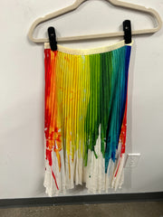 Chromatic Drip Pleated Knit Set