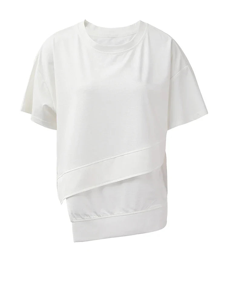 Liberated Asymmetrical Cotton T-shirt