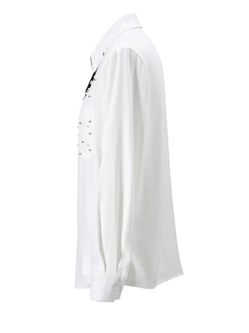 Elegant Pearl Embellished Blouse