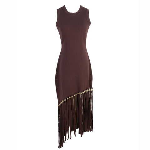 Vivacious Knitted Tassel Maxi Dress