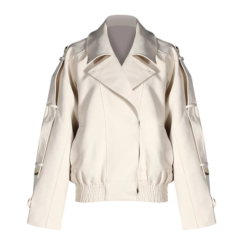 Confident Asymmetrical Button Jacket