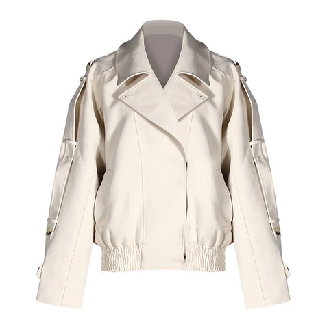 Confident Asymmetrical Button Jacket