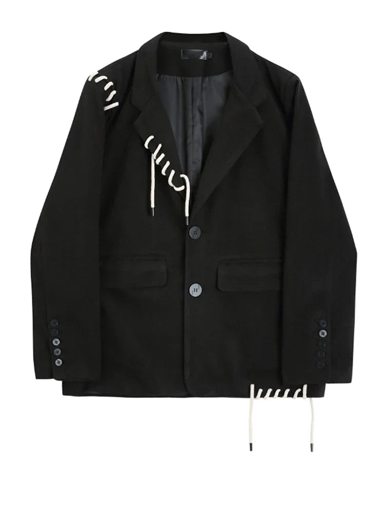 Audacious Drawstring Loose Fit Blazer