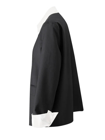 Elegant Color-Block Blazer