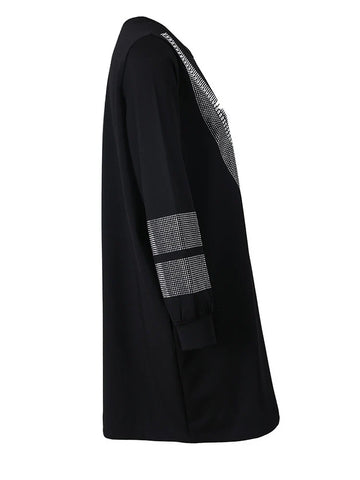 Radiant Rhinestone Oversized Dress