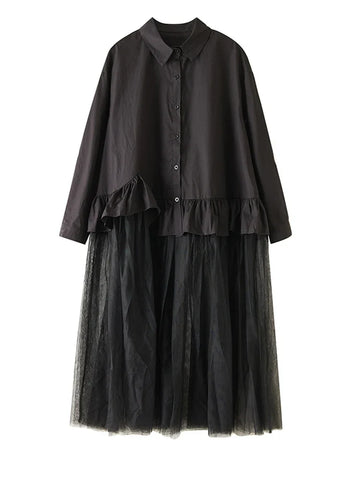 Sovereign Mesh Oversized Maxi Dress