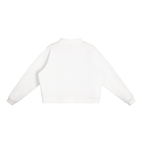 Spiritual Celebrity Oversized Fleece Mock-Neck Sweatshirt