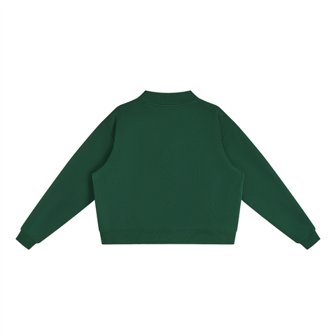 Spiritual Celebrity Oversized Fleece Mock-Neck Sweatshirt