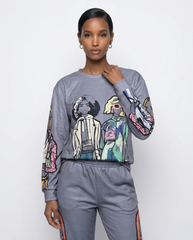 "Squad Goals" Illustrated Art Sweatshirt