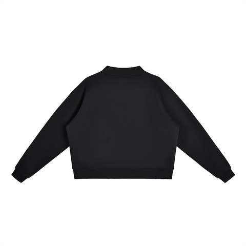 Spiritual Celebrity Oversized Fleece Mock-Neck Sweatshirt