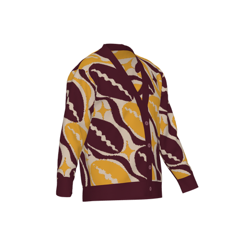 Adventurous Jacquard Knit Cardigan