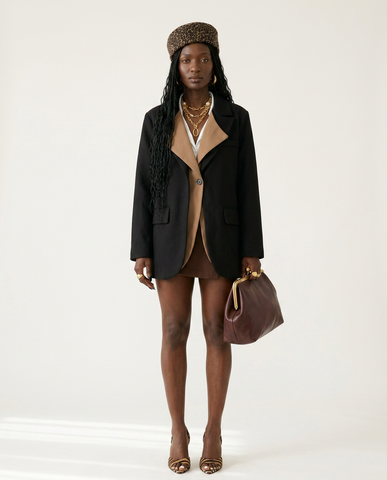 Audacious Patchwork Oversized Blazer