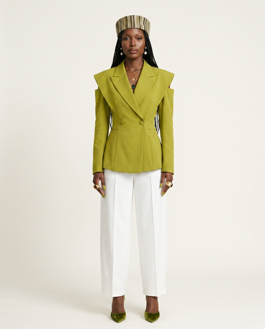 Audacious Asymmetric Cutout Blazer