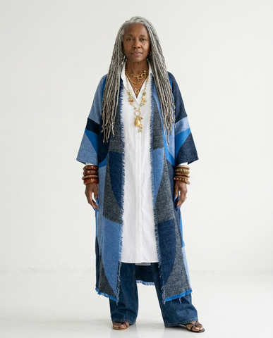 Limitless Geometric Fringe Cardigan