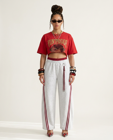 Free Spirit Striped Wide-Leg Pants