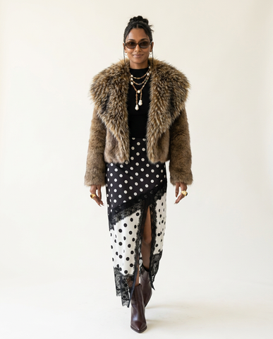 Majestic Faux Fur Coat