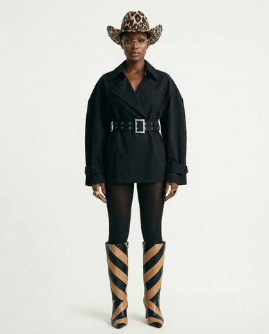 Audacious Belted Statement Jacket