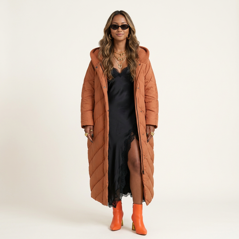 Boundless Oversized Hooded Puffer Jacket
