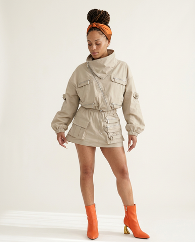 Audacious Utility Crop Two-Piece Set