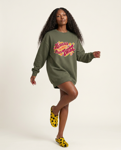 Heaven's Favorite Plot Twist Oversized Sweater Dress