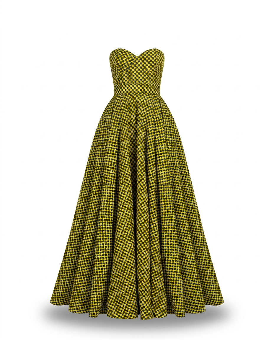 Ugba Strapless Sweetheart Neckline Dress