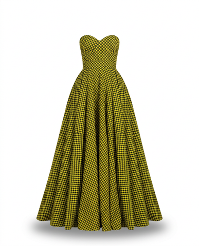 Ugba Strapless Sweetheart Neckline Dress