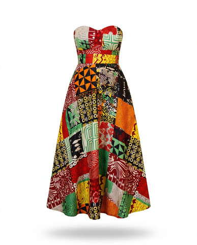 Nwaokpu Strapless Dress