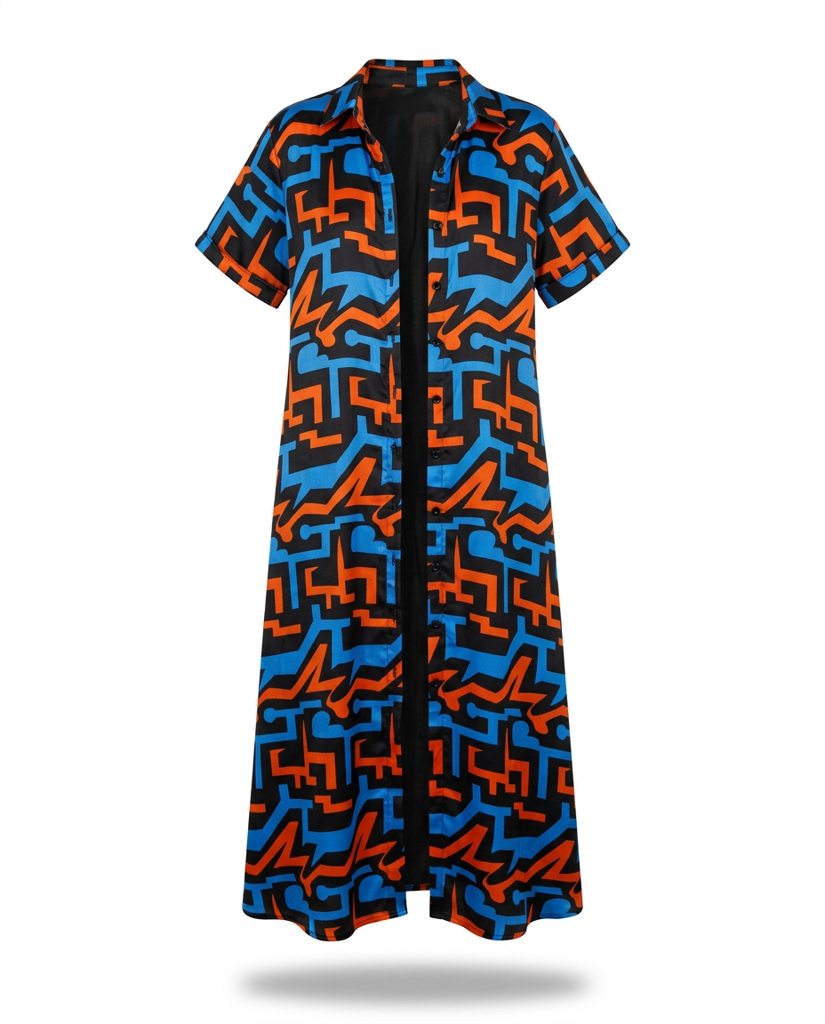 Enyiada Silk Ankara Kaftan